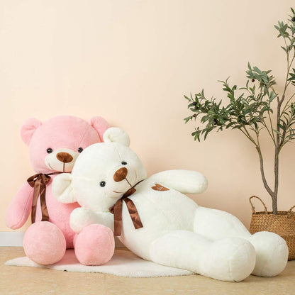 Giant Teddy Bear – 31.5" Large Plush Stuffed Animal with Love Heart & Ribbon